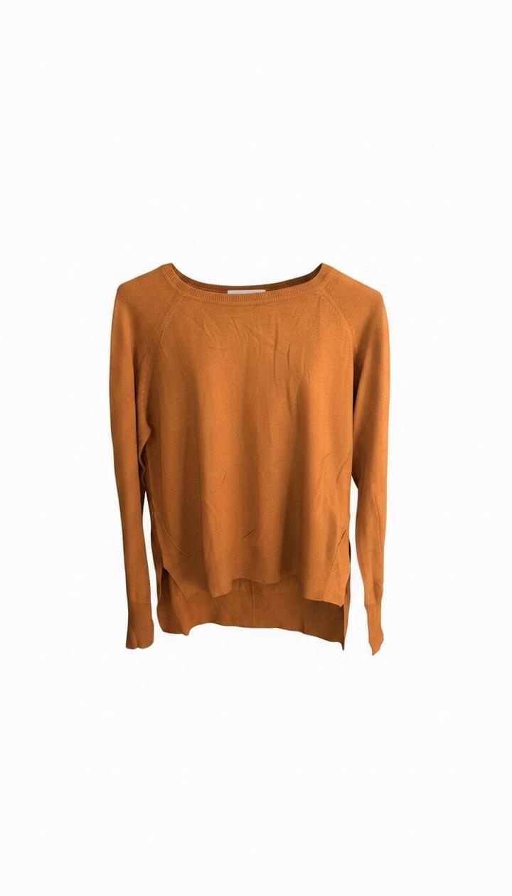Zara Джемпер оранжевый с удлиненной спинкой