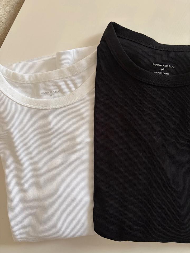 Базовый лонгслив Banana Republic в рубчик
