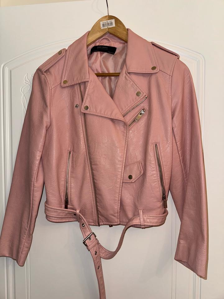 Кожаная куртка zara