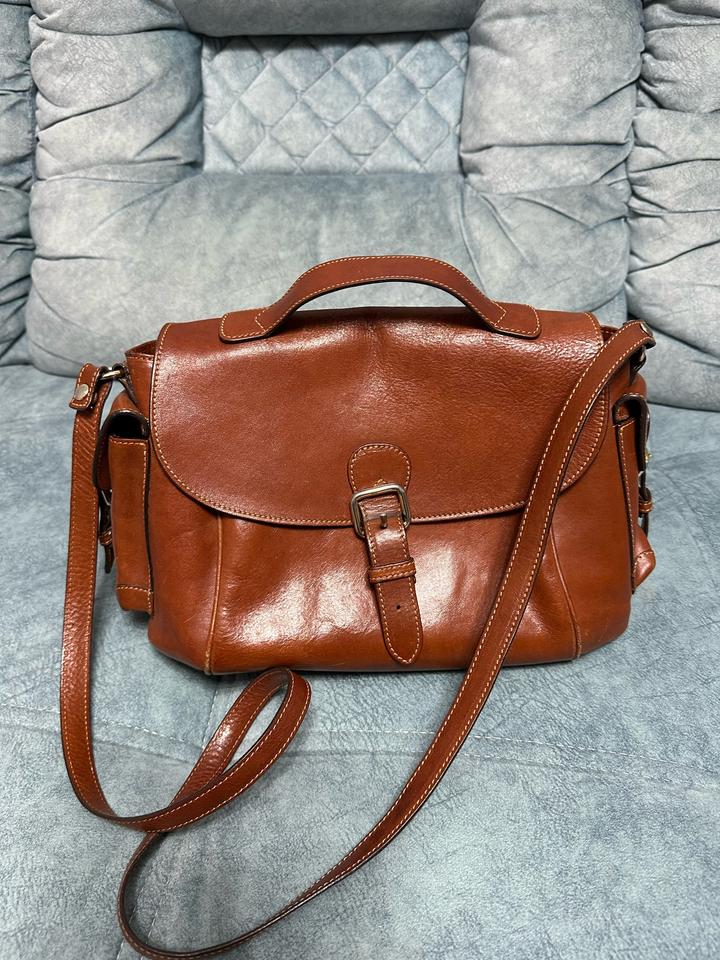 Сумка кожаная Massimo Dutti