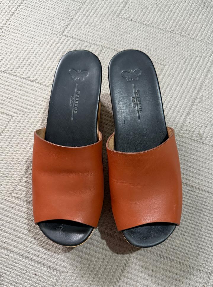 Кожаные сабо Weekend Max Mara VCHIFFO, 39 размер (Италия)