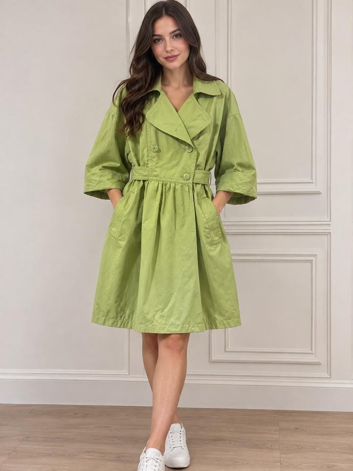 Плащ MNG SUIT mango зеленый
