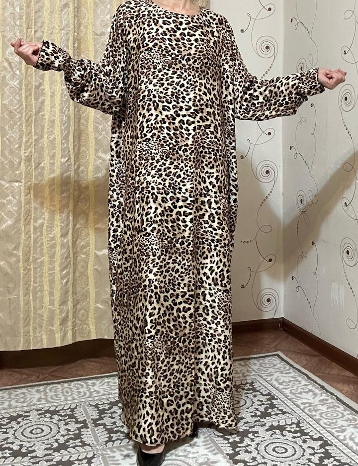 Платье с леопардовым принтом