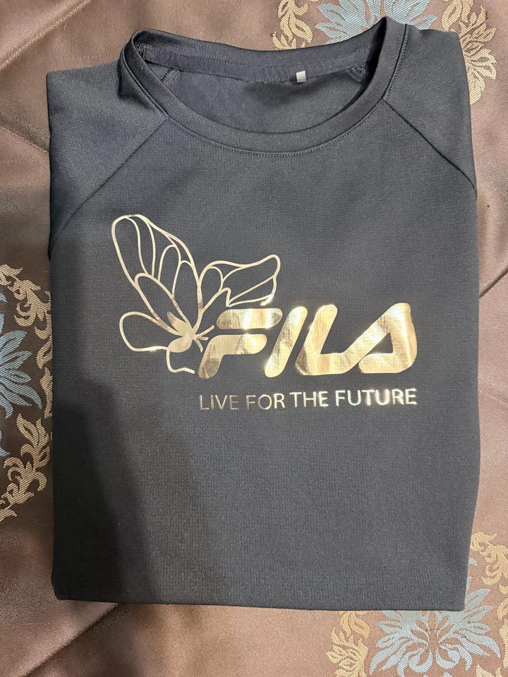 Футболка FILA с принтом бренда и логотипом