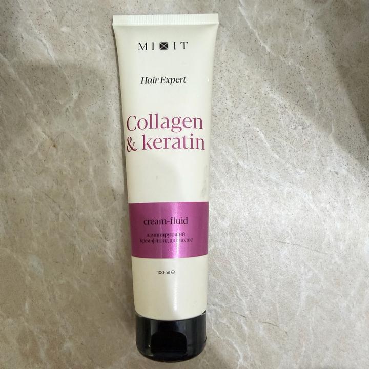 MIXIT крем-флюид для волос Collagen & Keratin