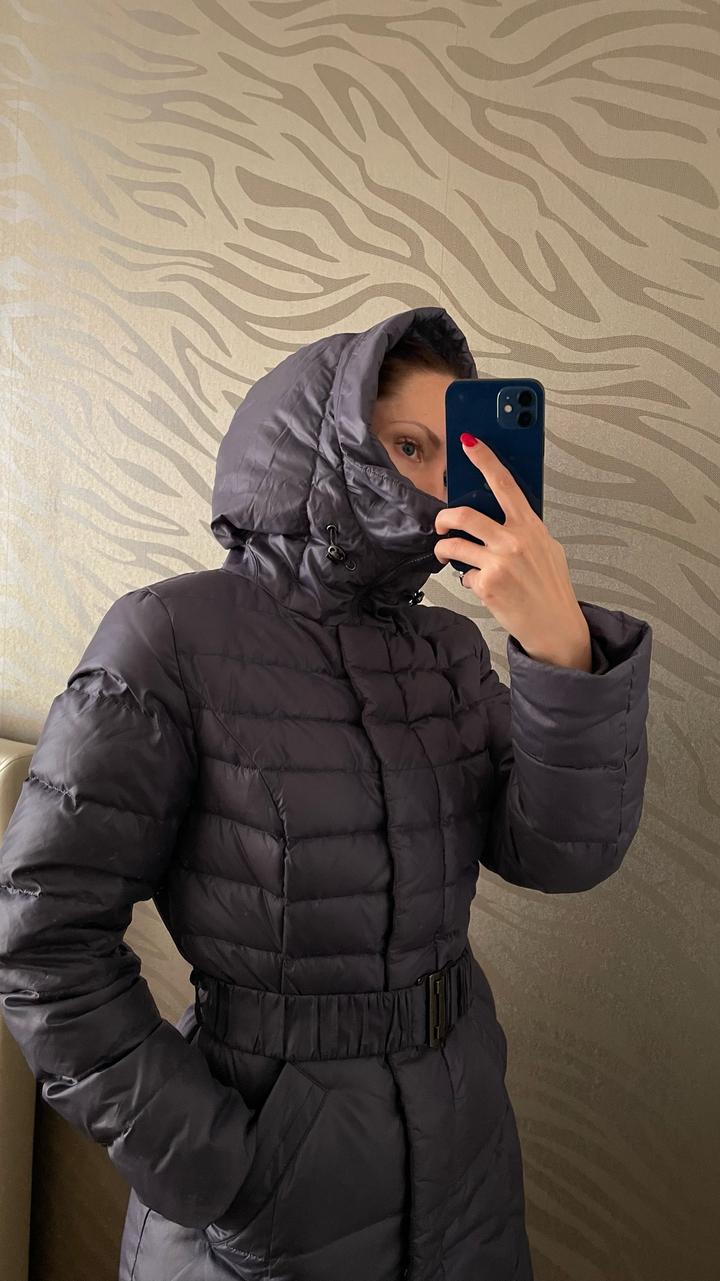 snow owl Стеганый пуховик с поясом и капюшоном