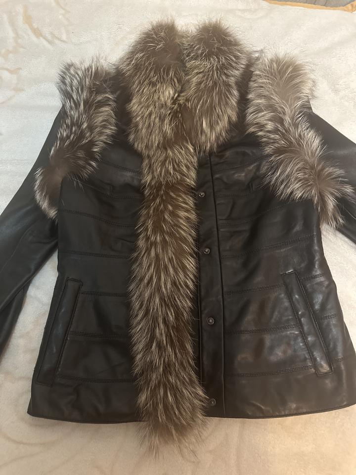 snow & passion Куртка с меховой отделкой