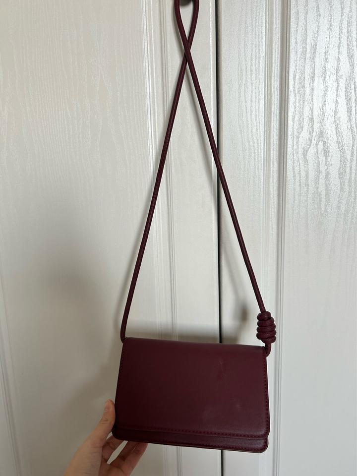 Pull & Bear Бордовая сумка