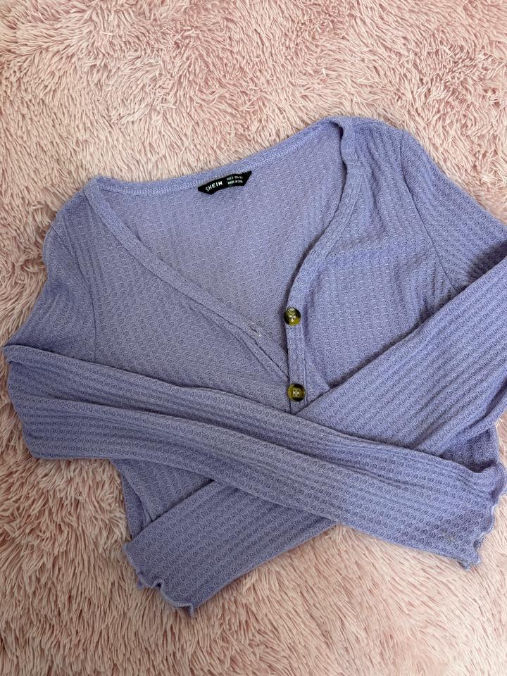 SHEIN Кардиган милый лиловый