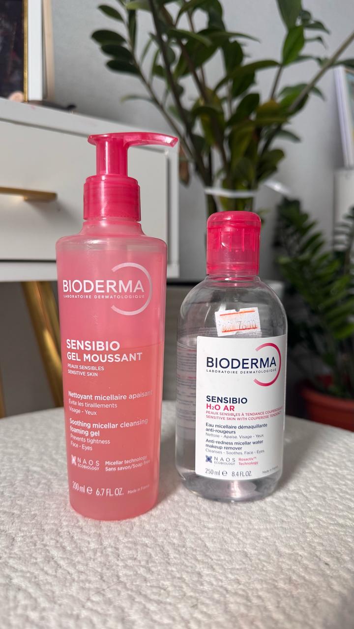 Bioderma Очищающий гель и мицеллярная вода