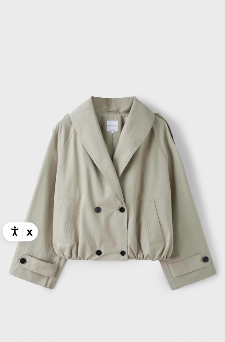 Stradivarius Укороченный тренч