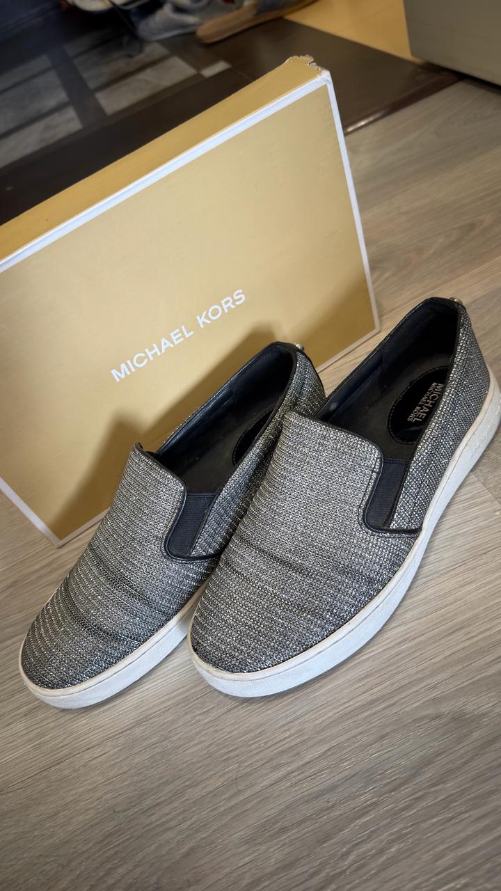 Michael Kors Слипоны серебристого цвета