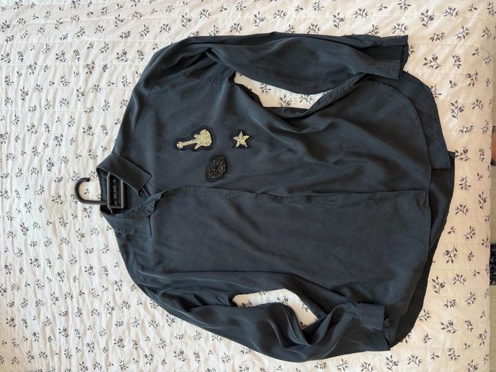 Zara Рубашка черная