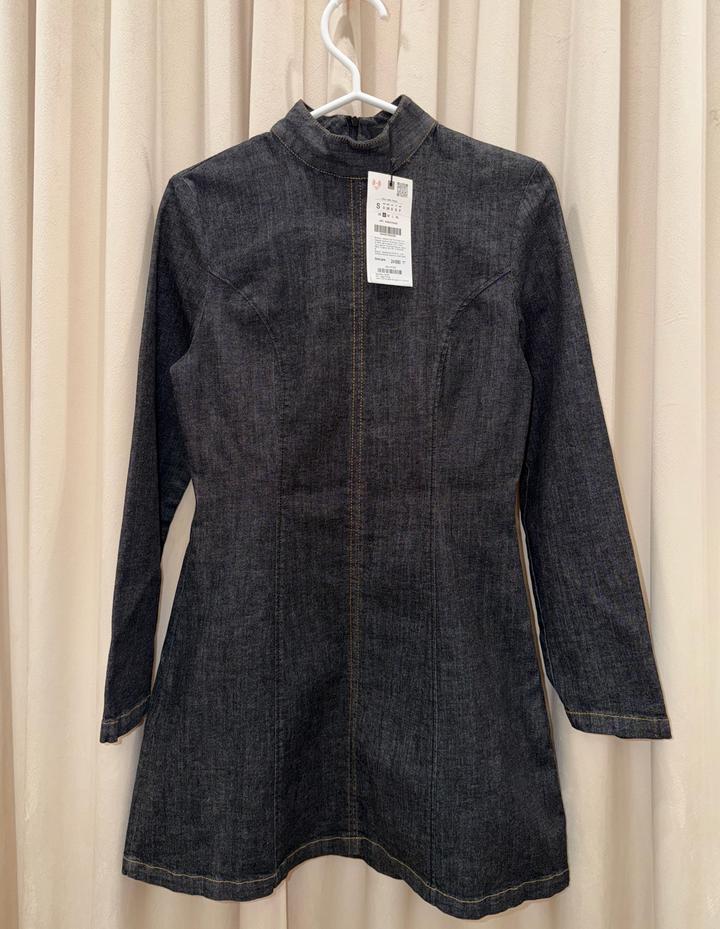 Джинсовое платье мини ZARA
