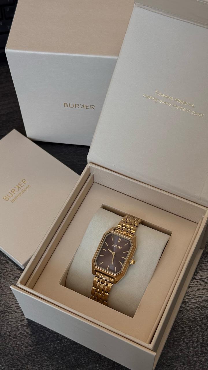 Часы Burker Isabell Gold Brown