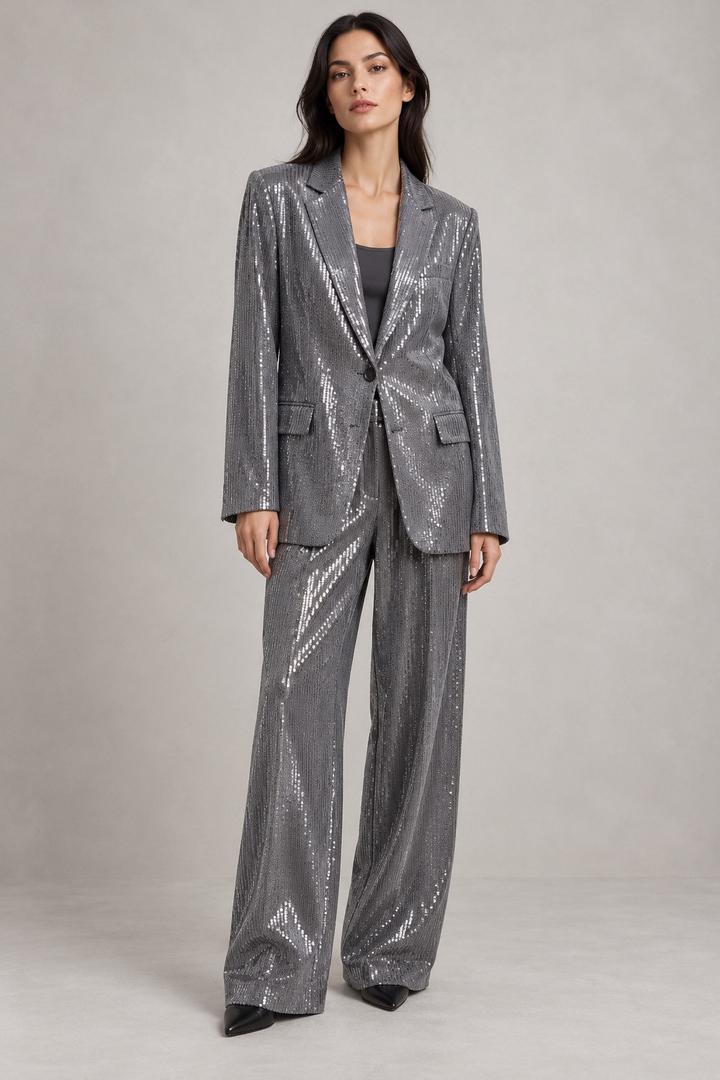 ZARA женский костюм с пайетками