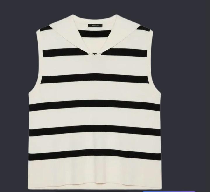 Massimo Dutti Трикотажный жилет в полоску