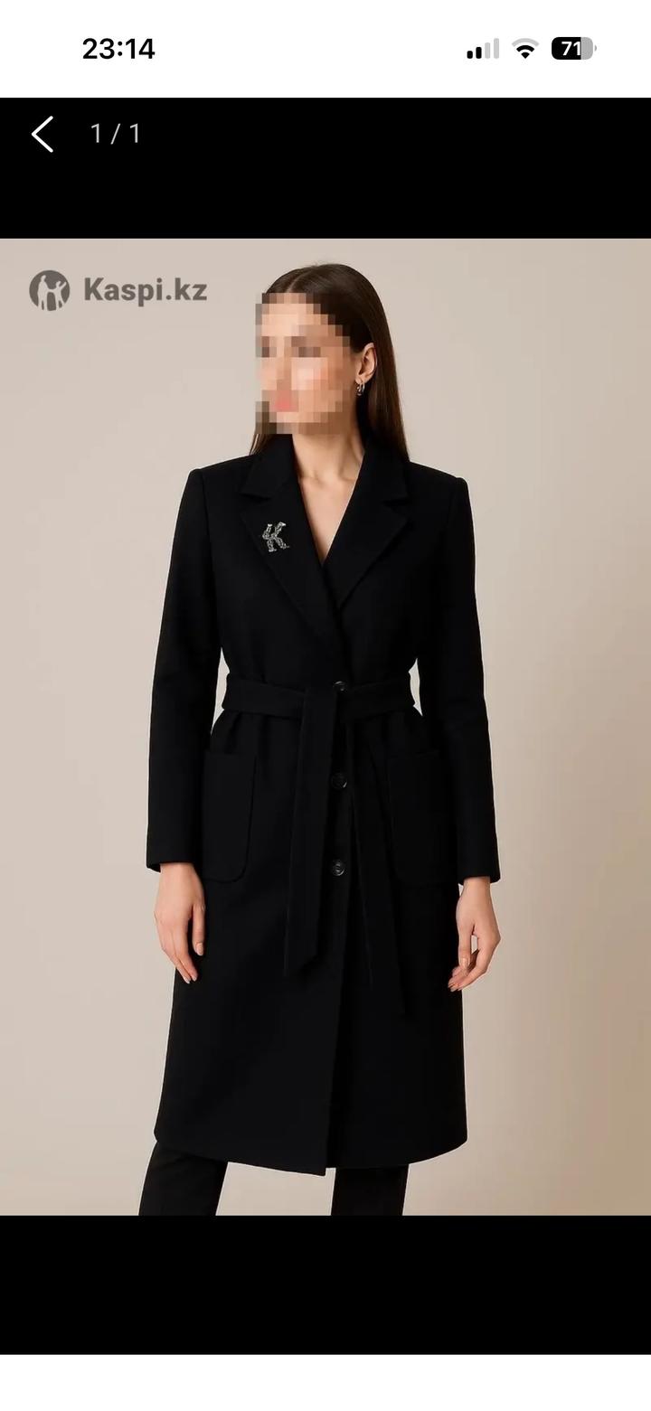 11MODA Пальто женское классическое с поясом