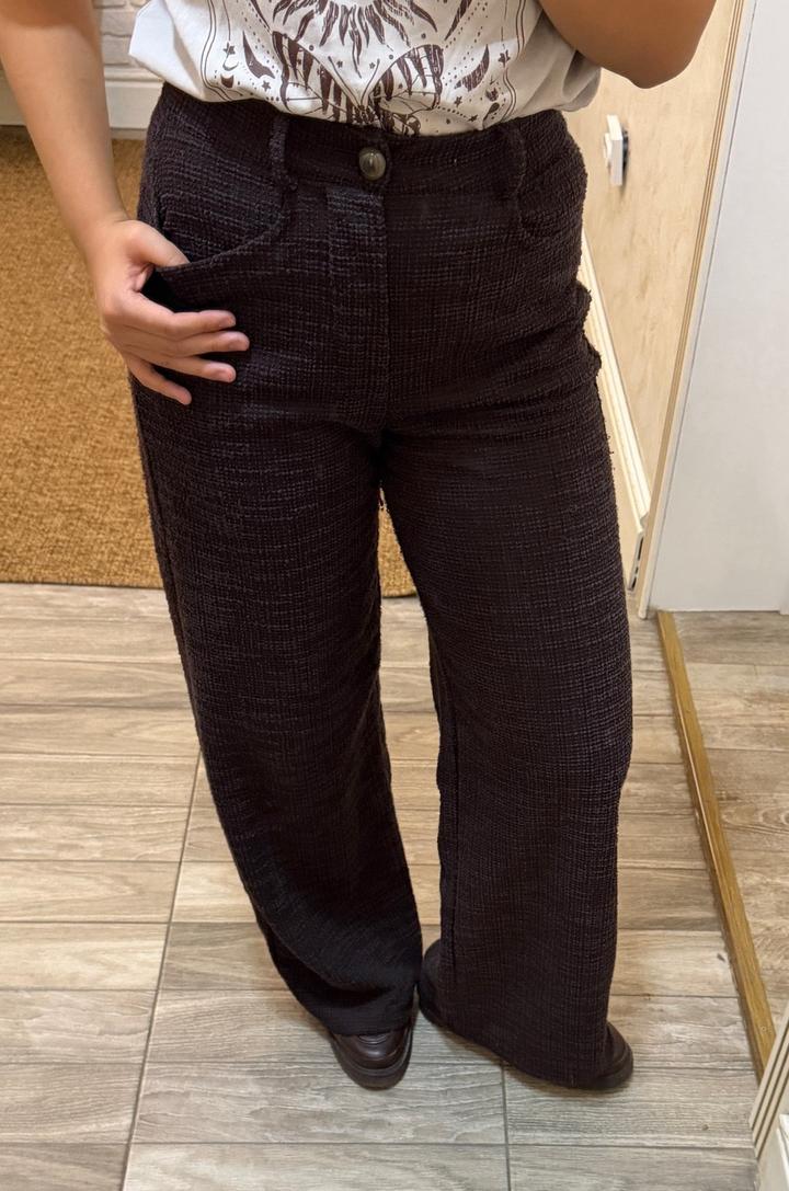 Твидовые коричневые Брюки H&M