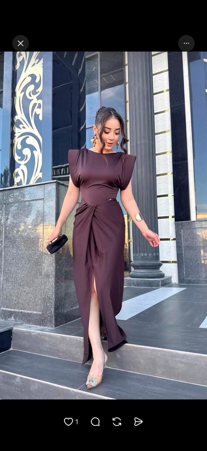 Платье в цвете шоколад от бренда Lux Dress