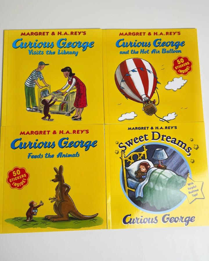 Curious George Series (Комплект из 4 иллюстрированных книг)