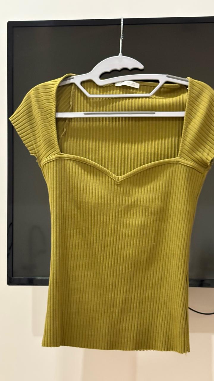 Zara Топ в рубчик