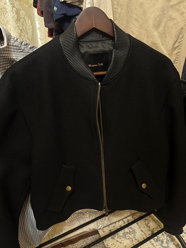 Бомбер massimo dutti из шерсти