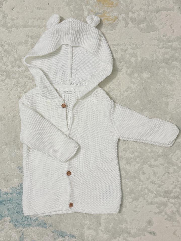 Вязаный кардиган Next Baby с капюшоном и ушками
