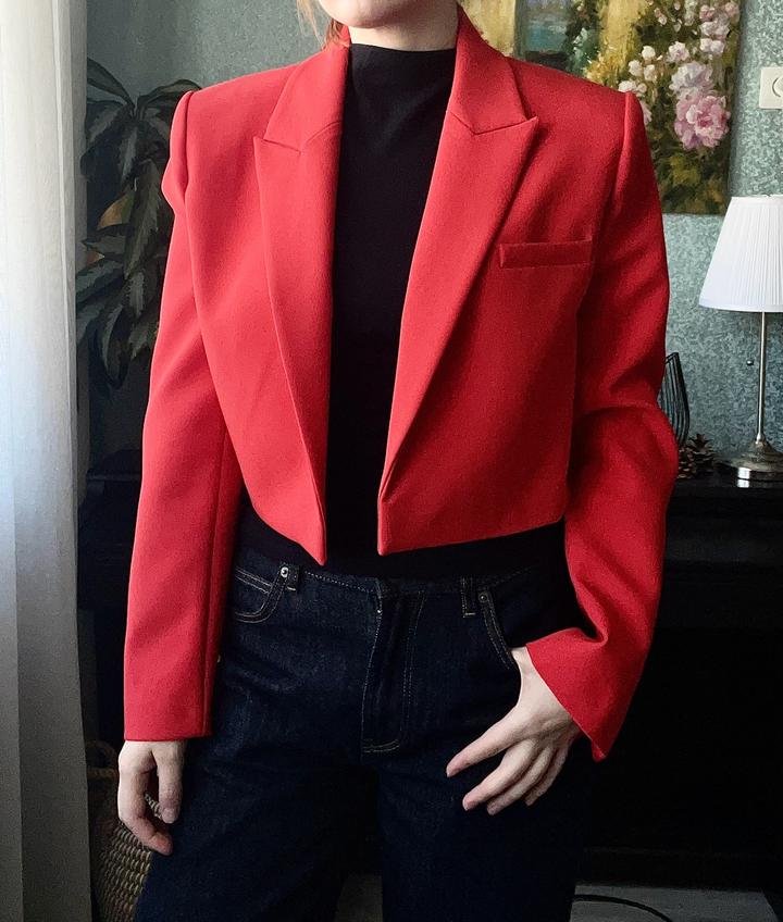 Укороченный пиджак ZARA
