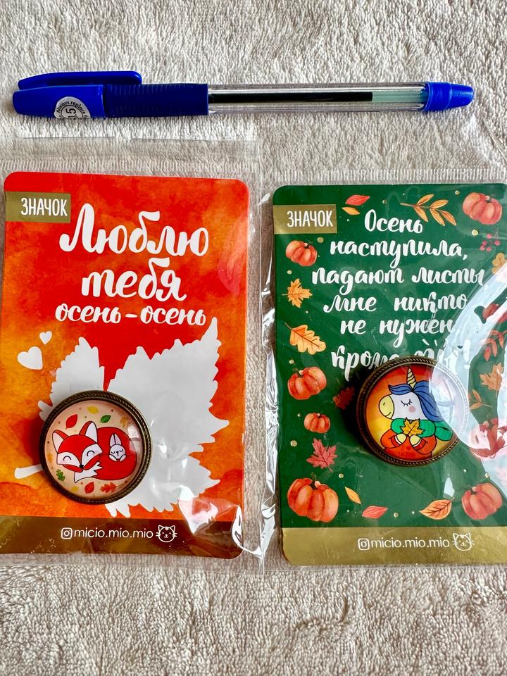2 броши-значка
