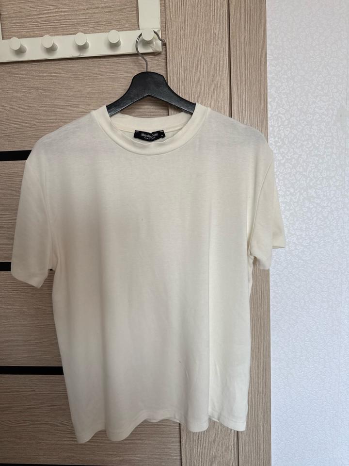 Massimo Dutti футболка, светло бежевая