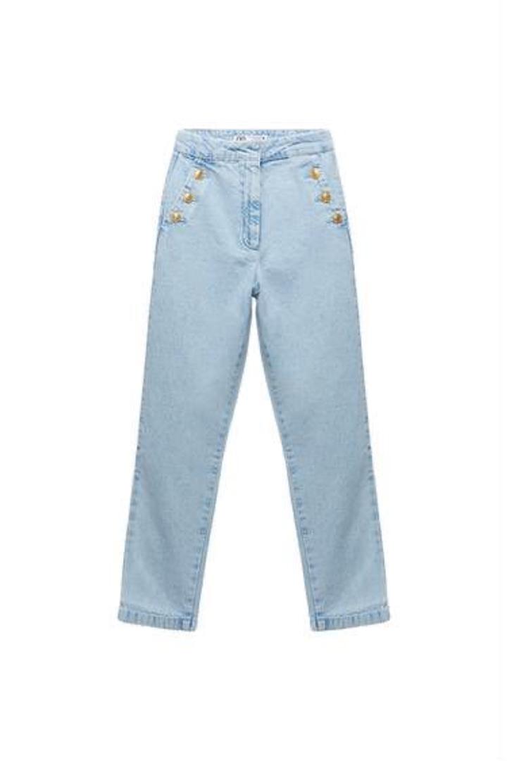 Zara Джинсы с декоративными пуговицами