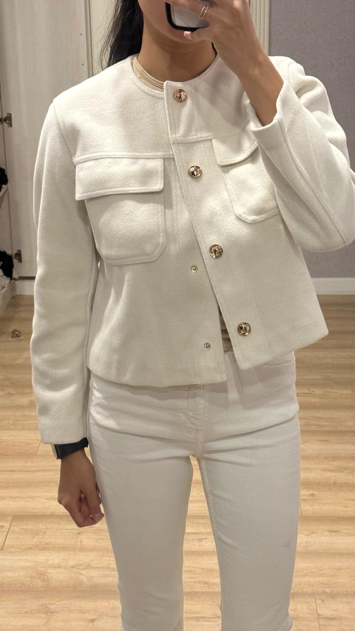 Укороченная пиджак теплая  ZARA