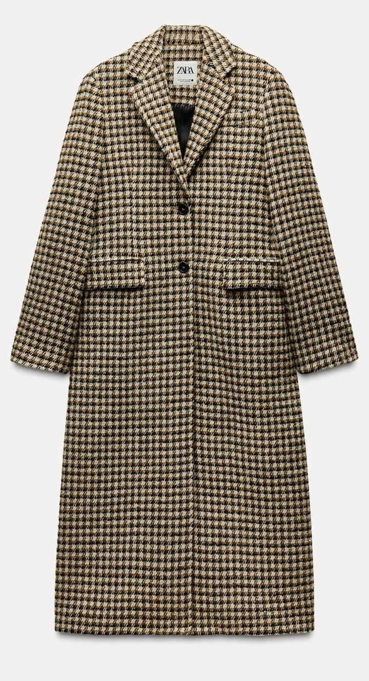 Пальто ZARA в клетку