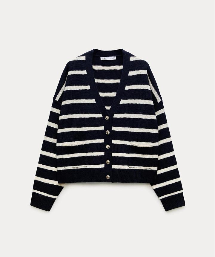 Кардиган ZARA в полоску