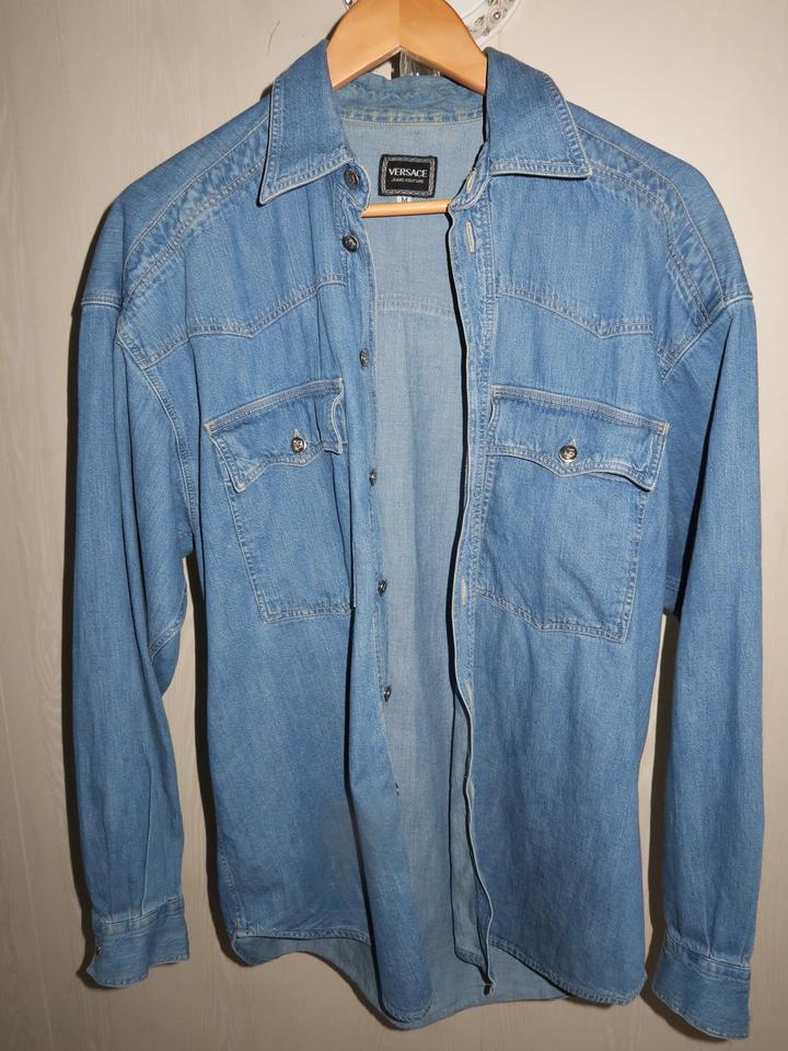 Джинсовая рубашка Versace Jeans Couture