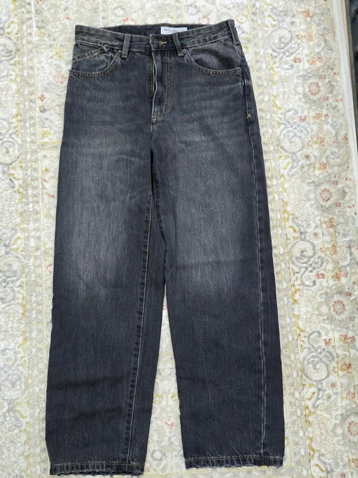 Pull & Bear Джинсы Pull&Bear Denim, серые, свободный крой, размер 30