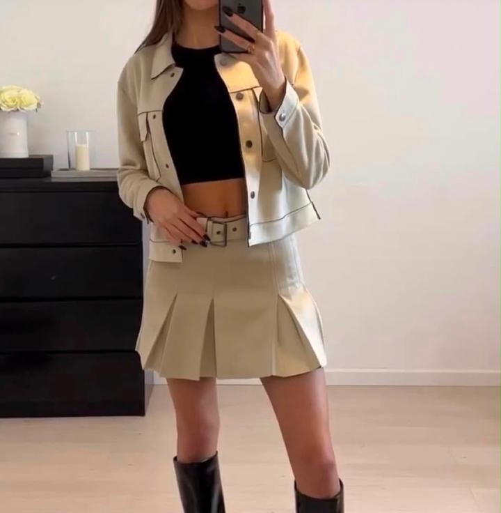 Юбка замшевая Zara