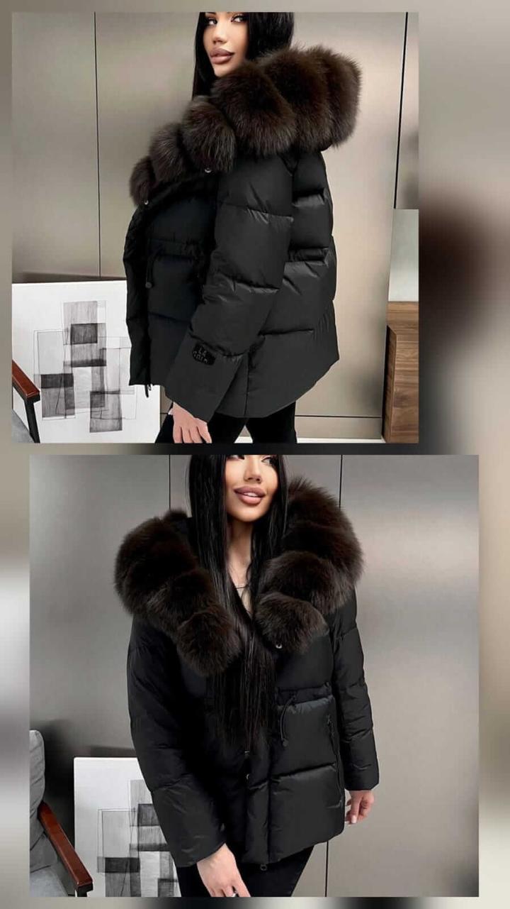 Куртка с меховым воротником