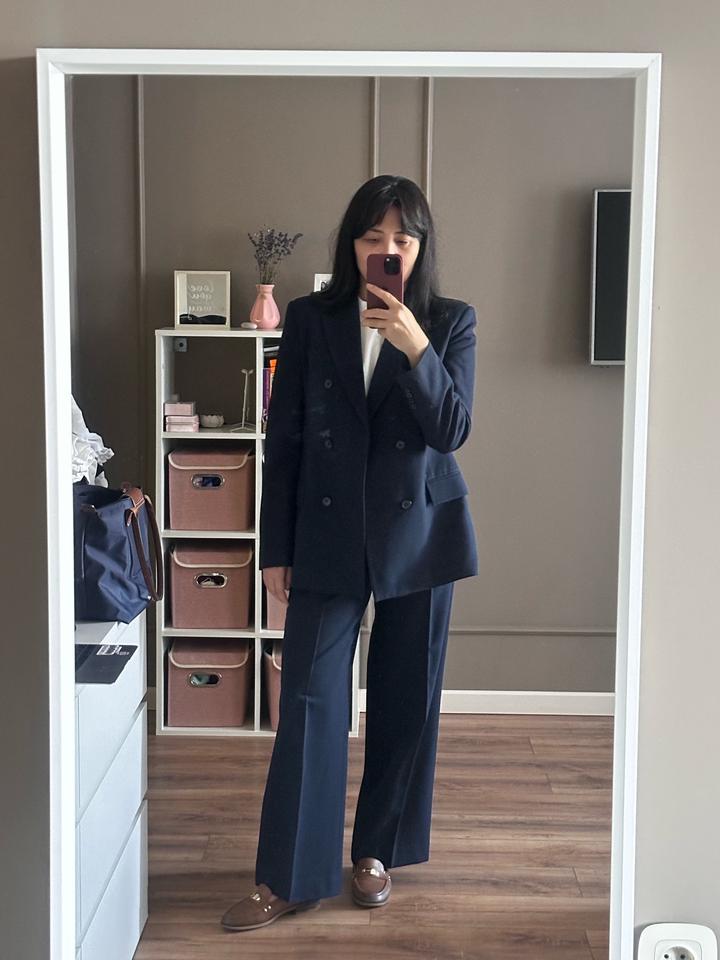 Двубортный костюм ZARA