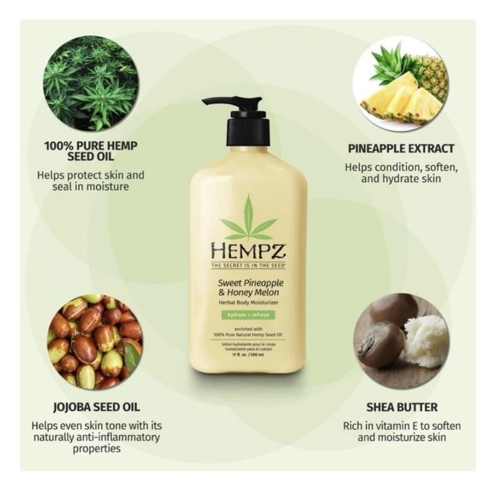 Увлажняющее молочко для тела Hempz Sweet Pineapple & Honey Melon