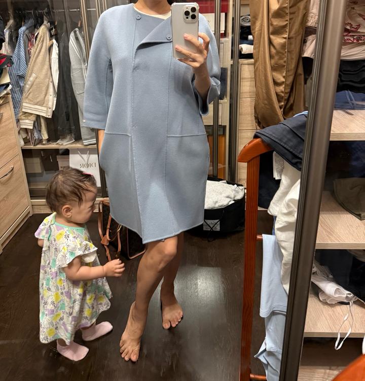 s’ Max Mara Голубое пальто S Max Mara