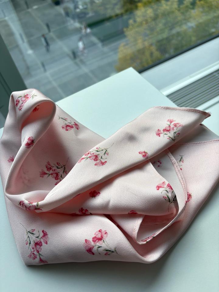 Handmade (ручная работа) Узкий платок с цветочным принтом