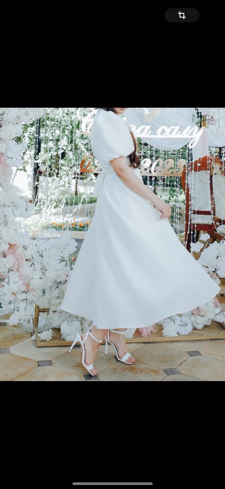 Aliya Collection Белое платье миди