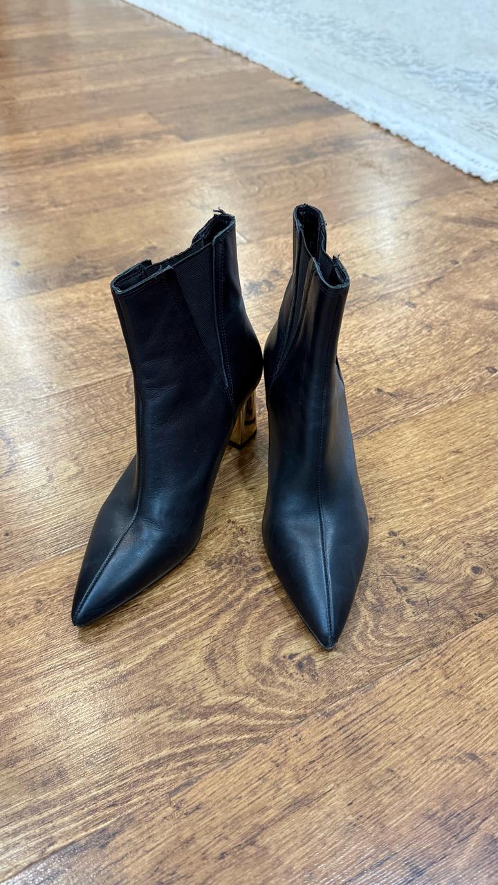 Zara ботильоны на каблуке