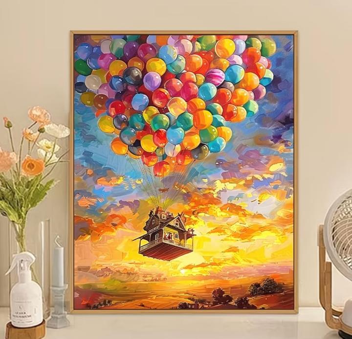 Картина по номерам «Вверх»🏠🎈