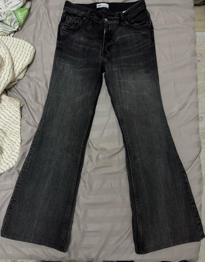 zara джинсы клеш