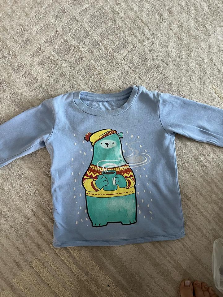 Детский свитшот с принтом медведя