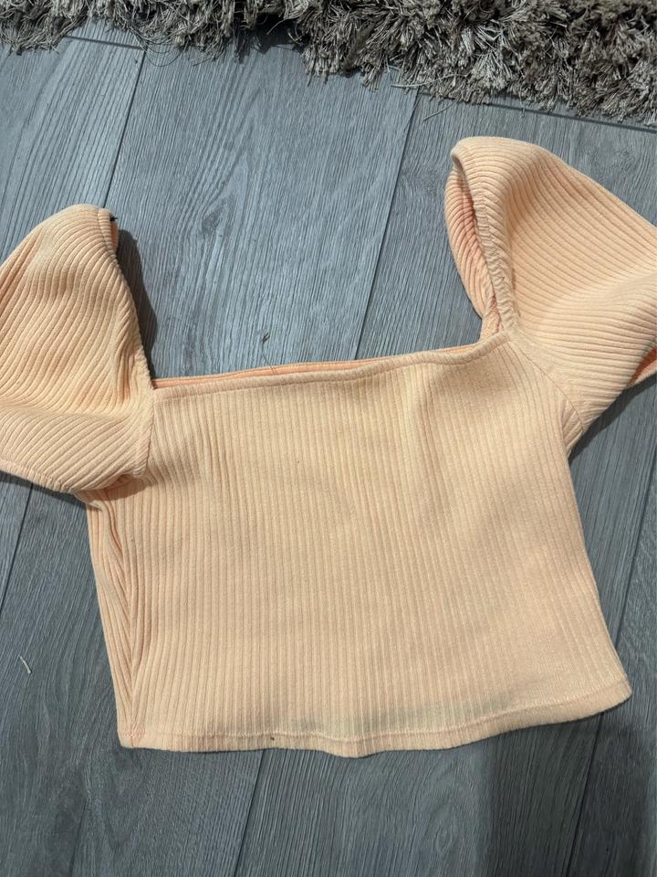 H&M Укороченный топ в рубчик