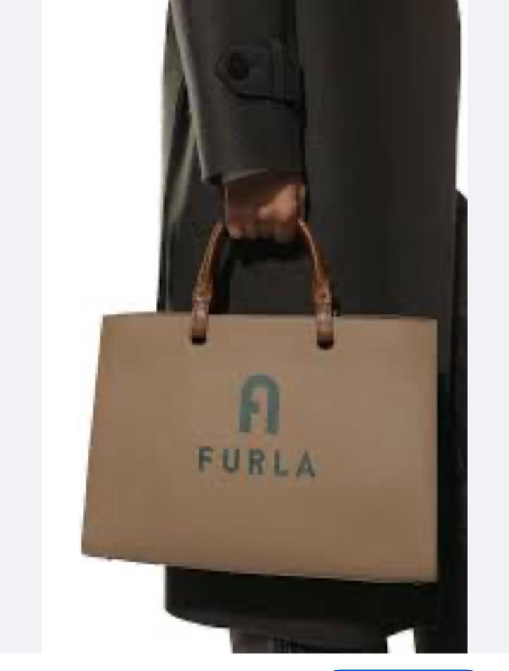 Сумка Furla Varsity Style L Tote в цветовом решении Greige + Jasper (cep- беж)